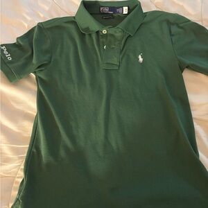 Ralph Lauren Green Polo Shirt Classic Piqué